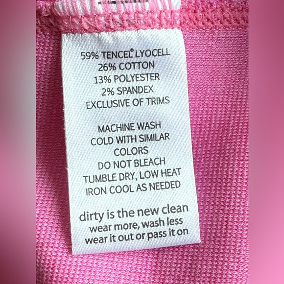 Toad & Co / Horny Toad M Pullover Pink Shirt Dress Single Pocket Cotton Blend - Picture 8 of 8